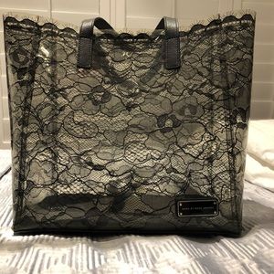 Marc by Marc Jacobs Black Lace Bucket Bag